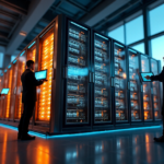 "Unlocking Blockchain's True Potential: The Future of Cutting-Edge Innovations Powering Crypto Networks" "A futuristic data center with a massive blockchain server at its center, surrounded by technicians monitoring cryptocurrency-related network activity."